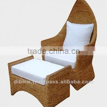 2 Pcs water hyacinth Queen Chair & Stool