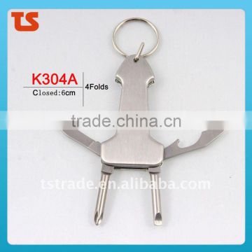2014 new Mini Stainless Steel Multi Function Pocket Keychain Kinfe Tools K304A