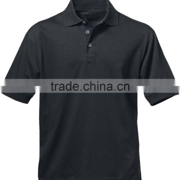 black high quality plain polo shirt for men