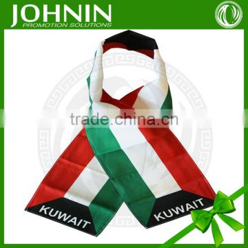 New product National Day promotional gift polyester Kuwait scarf