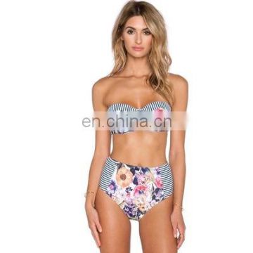 Hot Sale Floral Sexy Mature Bikini Swimwear