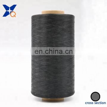 Carbon conductive nylon filaments 20D/3F intermingled with black polyester FDY 75D Anti-Static yarn for ESD fabrics-XTAA028