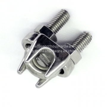 Stainless Steel Wire Rope Bolt Clamps For Galvanized Cable Railings
