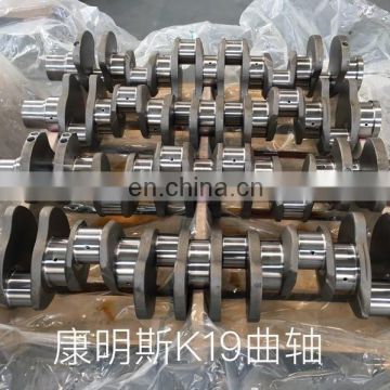 cummins Diesel engine parts forged steel crankshaft for K19 engine 3418898