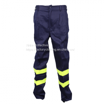 Men' s Industrial Flame-Retardant Trousers With Reflective Strips