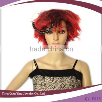 short afro halloween red wig