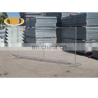 Top selling iron hot dipped galvanized temp chain link fence, construction site temporary fence for tree protection