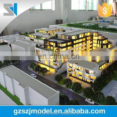 Architectural building 3d miniature model for real estate &cinstruction