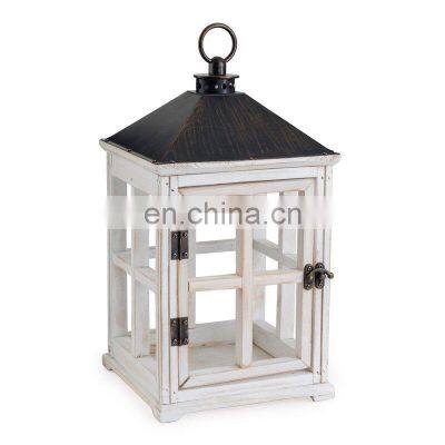 Customized Outdoor Lantern Garden Wooden Lanterns Driftwood Frame Wood Lantern With Custom Design