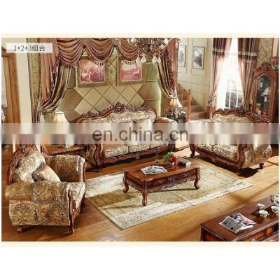 American luxury sofas antique classic fabric couch living room sofa set furniture