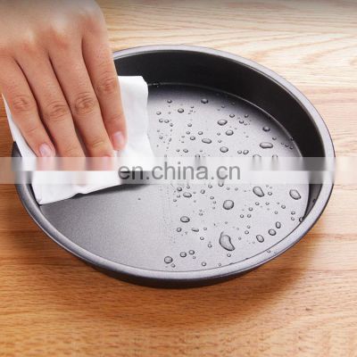 Wholesale Cooking Pie Deep Carbon Steel Tray Coating Grill Baking Non Stick Pizza Pan