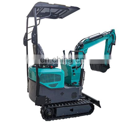 EURO5 Engine excavator parts 1 ton  mini excavator prices with digger attachments for sale