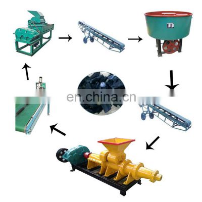 Charcoal sticks making machine and coal briquette extruder machine for hot sale