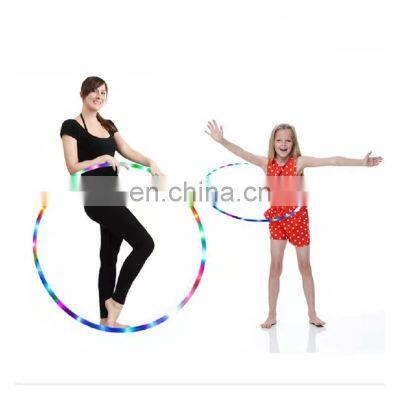 36in 24in LED Hoop hula hoola Dance Exercise Light Up Hoop for Kids Adults Fitness Weight Loss Color Strobing