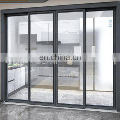 High level customized sliding  door system Double glazing hurricane impact aluminium sliding door