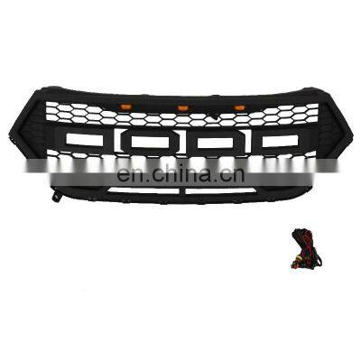 SUV custom modified ABS front bumper grille W LED lights fit for Edge 2016-2019 Ford