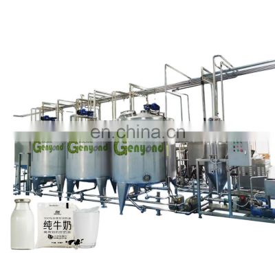 Complete UHT Milk Production Line Mini Dairy pasteurizer sterilizer filling machine milk yogurt Processing Plant Equipment