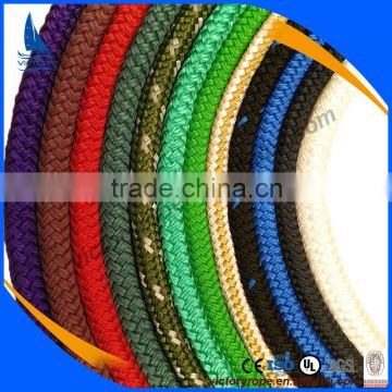 customized color and type polyester nylon braided mooring ropes for boat