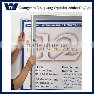 Hotsale: Waterproof advertising aluminum led poster frame with lock for Outdoor application