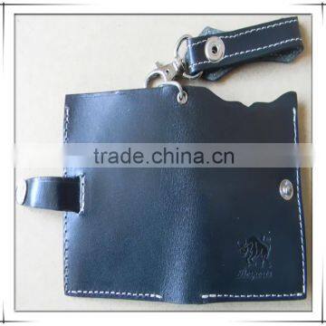 Good Quality Black Leather Dart Wallet