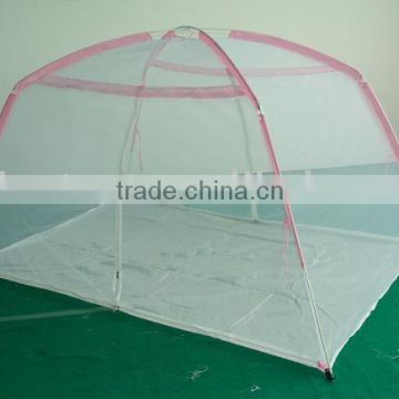 children pink mesh bed tent