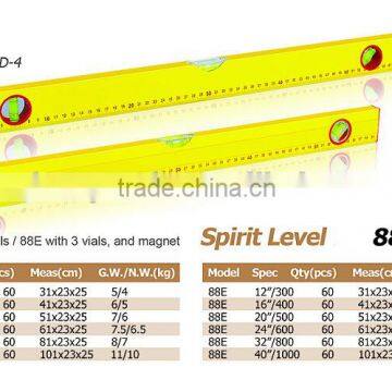 High precision adjustable magnetic spirit level