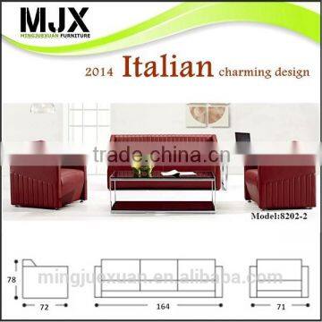2014 New popular office sofa hotel lobby cheap PU modern leather sofa furniture