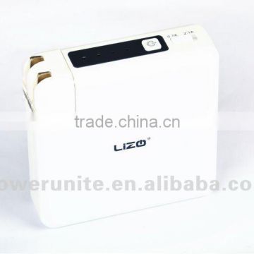 Lizo 8200mAh portable beautiful design mobile power with 4 LED power indicators