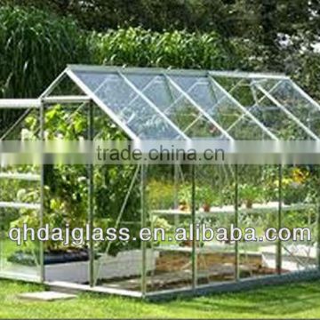 3-19mm CCC&ISO9001:2008 Standard glass greenhouse 4mm tempered glass