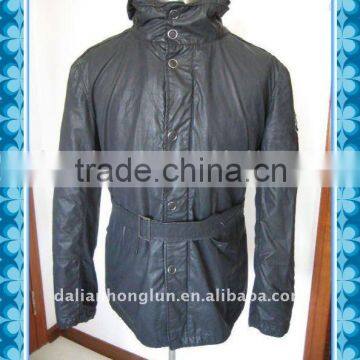 half jacket for men with belt new 2014