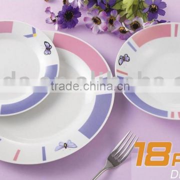 18pcs porcelain dinner set , porcelain dinnerware