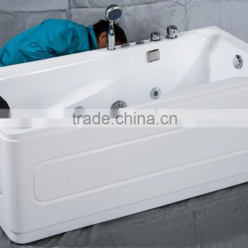 cUPC certified mini whirlpool hot tub, family sex massage hot tub, upvc-white-hard-tub
