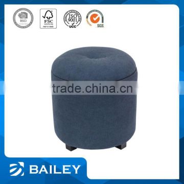 new modern high quality round ottoman with fabric cushions footrest