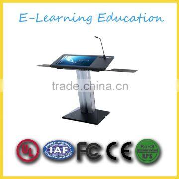 Aluminum digital podium/lectern with touch screen