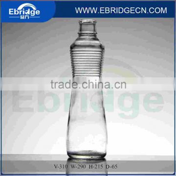 New design mineral water bottle glass bottle voss shape glass water bottle