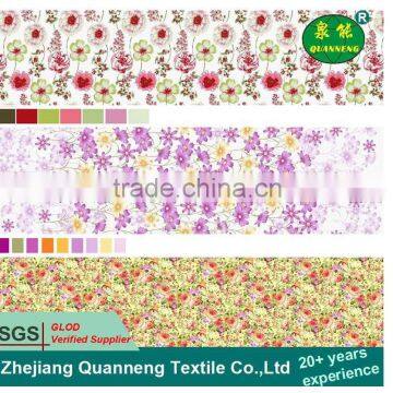 China supplier polyester brushed flower fabric