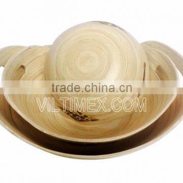 Novelty design bamboo with coconut bowl