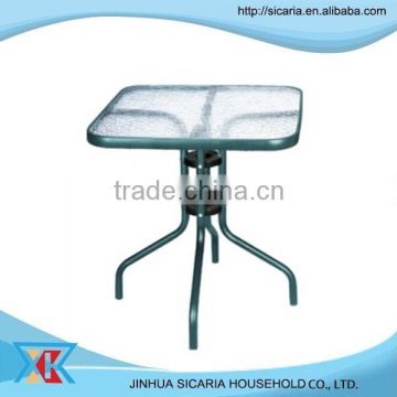 square glass table for cafe/patio