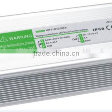 60W 2.5A led driver constant voltage 24vdc output Waterproof power supply