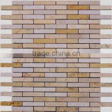 SKY-M044 Modren Wood Style Marble Mosaic Tile Strip