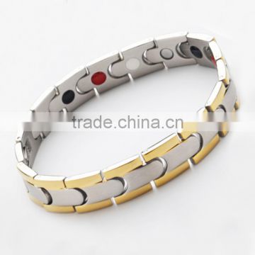 Stainless Steel Mens gold-silver Link Chain Bracelet