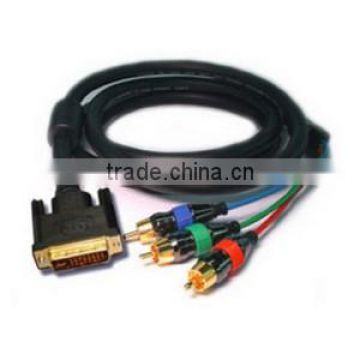 6ft DVI-I to 3 RCA Component Video Cable