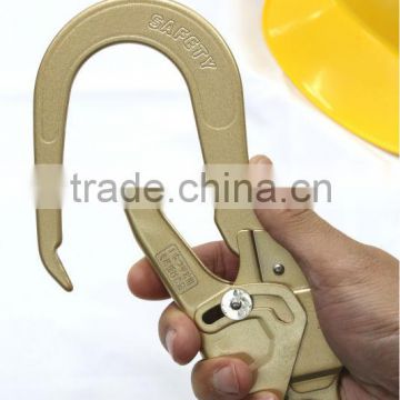 Gold Electrical Industrial Metal Safety Belt Hanging Snap Locking Hook
