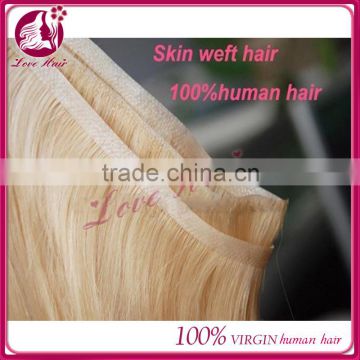 wholesale best quality double drawn indian remy tape hair extensions , remy skin weft/pu weft,
