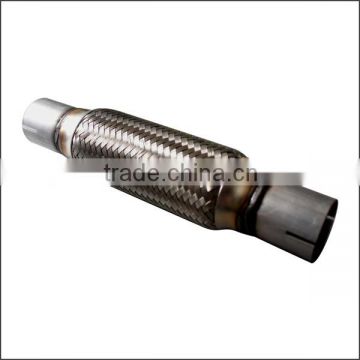 2``x8`` / 51mmx200mm stainless steel exhaust flexpipe with inter lock and nipple 2 cuts