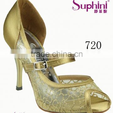 Suphini Flower Lace Fashion Tango Dance Shoes