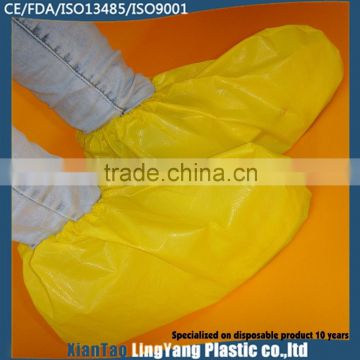Free Sample Surgical Disposable Waterproof Boot Covers in Plastic Material