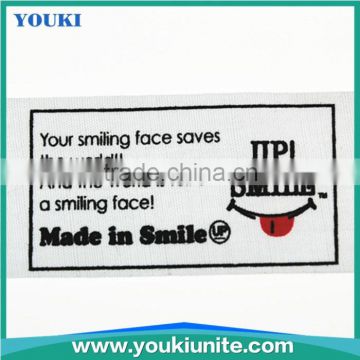 up smile label printed ribbon