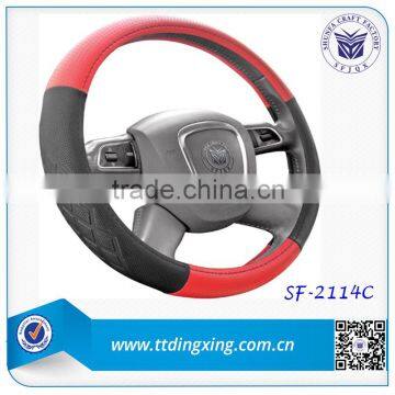 2014 car accessories black rubber car steering wheel covers from factory