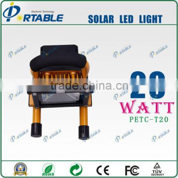 Portable solar infrared motion sensor light manufacturer with high efficiency mono solar panel 15W